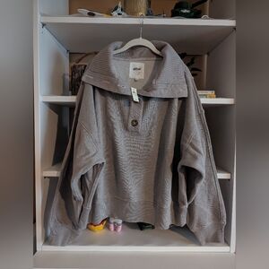 Aerie Best Button Sweatshirt